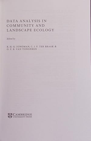 Imagen del vendedor de Data analysis in community and landscape ecology. a la venta por Antiquariat Bookfarm