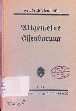 Bild des Verkufers fr Allgemeine Offenbarung. Zum Streit um die "natrliche Theologie". zum Verkauf von Antiquariat Bookfarm