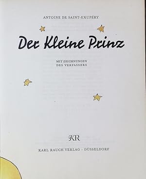 Imagen del vendedor de Der Kleine Prinz. a la venta por Antiquariat Bookfarm