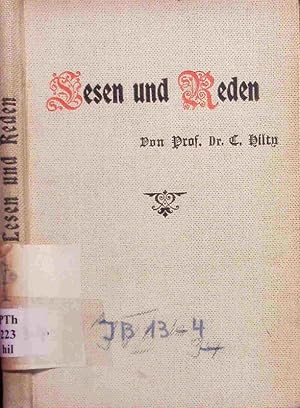 Image du vendeur pour Lesen und Reden. mis en vente par Antiquariat Bookfarm