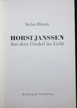 Seller image for HORST JANSSEN Aus dem Dunkel ins Licht. for sale by Antiquariat Bookfarm