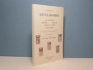 Seller image for Catalogue des Gentilshommes de Poitou, Maine, Anjou. for sale by Aux ftiches