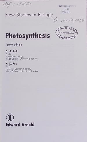 Immagine del venditore per Photosynthesis. venduto da Antiquariat Bookfarm