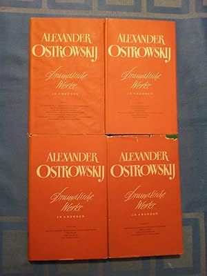 Bild des Verkufers fr Dramatische Werke in 4 Bnden. (4 Bnde komplett). Herausgegeben und aus dem Russischen bertragen von Johannes von Guenther. zum Verkauf von Antiquariat BehnkeBuch