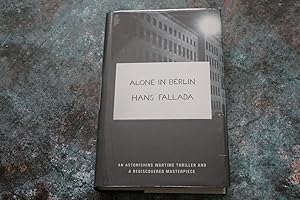 Seller image for Alone in Berlin signed and dated first edition for sale by Analecta Books