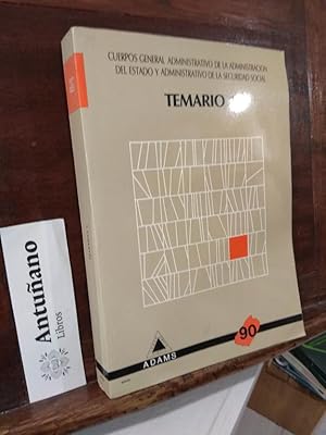 Imagen del vendedor de Cuerpos General Administrativo de la Administracin del Estado y Administrativo de la Administracin de la Seguridad Social. Temario 1 a la venta por Libros Antuano