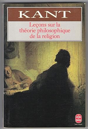 Leçons sur la théorie philosophique de la religion. Traduction des Vorlesungen über die Philosoph...