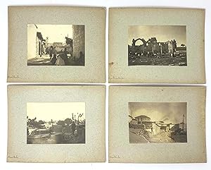 Collection of Seventeen Loose Original Gelatin Silver Photos Showing Streets and Buildings of Baa...
