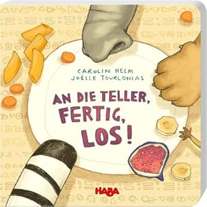 Bild des Verkufers fr HABA An die Teller, fertig, los! Bilderbuch fr Kinder ab 1 Jahr, Reime und Bilder von Essen zum Verkauf von AHA-BUCH