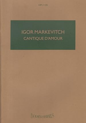 Seller image for Cantique d'Amour for Orchestra - Study Score for sale by Hancock & Monks Music