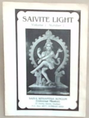 Saivite Light: Volume 1, Number 1