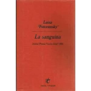 Imagen del vendedor de La sanguina (Taifa/poesi?a) (Spanish Edition) a la venta por Redux Books