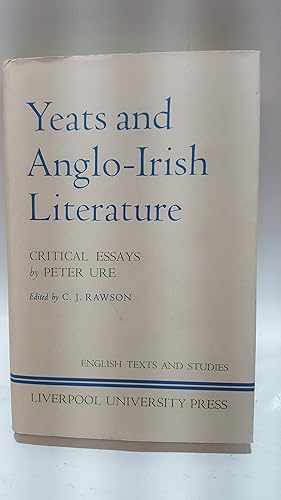 Bild des Verkufers fr Yeats and Anglo-Irish Literature zum Verkauf von Cambridge Rare Books