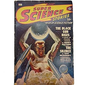 Image du vendeur pour Super Science Stories, Vol. 5, No. 1 (January 1949) featuring The Black Sun Rises, Moonworm's Dance, The Bounding Crown, A Handful of Stars, The Silence, The Other, The Sky will be Ours, and Cabal mis en vente par Memento Mori Fine and Rare Books