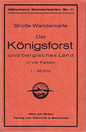 In vier Farben. Große Wanderkarte: Maßstab 1 : 35000. Hölschers Wanderkarten Nr. 11.