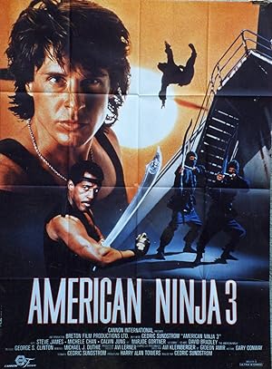 "AMERICAN NINJA 3 (BLOOD HUNT)" Réalisé par Cedric SUNDSTROM en 1989 avec David BRADLEY, Steve JA...