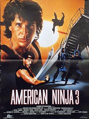 "AMERICAN NINJA 3 (BLOOD HUNT)" Réalisé par Cedric SUNDSTROM en 1989 avec David BRADLEY, Steve JA...