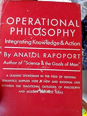 Bild des Verkäufers für Operational Philosophy zum Verkauf von Fantastic Book Discoveries