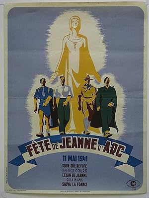Imagen del vendedor de Fte de Jeanne d Arc. 11 mai 1941. Pour que revive. a la venta por Frontispice. B. Klein