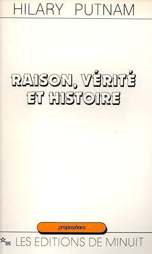Imagen del vendedor de Raison,verite et histoire a la venta por JP Livres