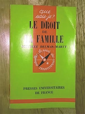 Le droit de la famille