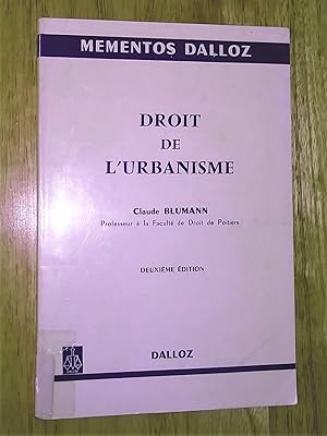 Seller image for Droit de l'urbanisme for sale by Livresse