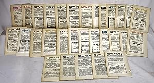 Bild des Verkufers fr A Collection of New Verse (A Journal of Prose and Literary Criticism) (28 volumes) zum Verkauf von Sequitur Books