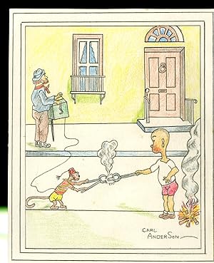 Image du vendeur pour Original Color Drawing of Comic Character Henry (with monkey) mis en vente par Pazzo Books