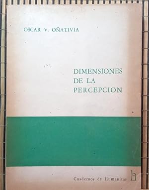Seller image for Dimensiones de la percepcin / FIRMADO y DEDICADO for sale by Libros de Ultramar Alicante