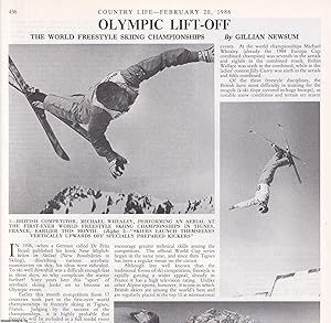 Bild des Verkufers fr The World Freestyle Skiing Championships. Several pictures and accompanying text, removed from an original issue of Country Life Magazine, 1986. zum Verkauf von Cosmo Books