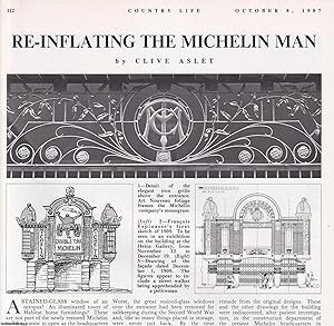 Seller image for The Restoration of Michelin House, Fulham Road, London. Several pictures and accompanying text, removed from an original issue of Country Life Magazine, 1987. for sale by Cosmo Books