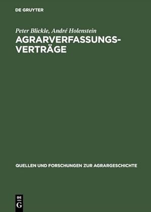 Seller image for Agrarverfassungsvertrge for sale by BuchWeltWeit Ludwig Meier e.K.