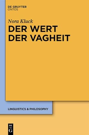 Seller image for Der Wert der Vagheit for sale by BuchWeltWeit Ludwig Meier e.K.