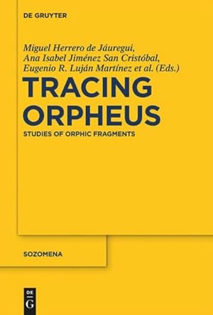 Imagen del vendedor de Tracing Orpheus a la venta por BuchWeltWeit Ludwig Meier e.K.