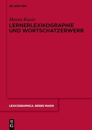 Seller image for Lernerlexikographie und Wortschatzerwerb for sale by BuchWeltWeit Ludwig Meier e.K.