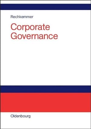 Bild des Verkufers fr Corporate Governance zum Verkauf von BuchWeltWeit Ludwig Meier e.K.