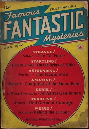 Immagine del venditore per FAMOUS FANTASTIC MYSTERIES: January, Jan. 1940 venduto da Books from the Crypt