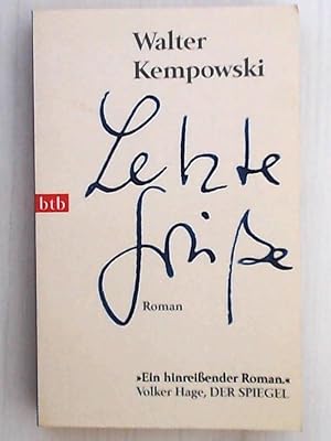 Bild des Verkufers fr Letzte Gre: Roman (Weitere Romane, Band 4) zum Verkauf von Leserstrahl  (Preise inkl. MwSt.)