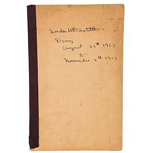 1913 Diary of a Lovestruck, Flawed University of Toronto Student, Son of Prominent Canadian, Dr. ...