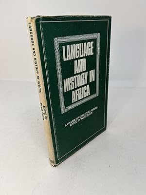 Bild des Verkufers fr LANGUAGE AND HISTORY IN AFRICA: A Volume of Collected Papers Presented to the London Seminar on Language and History in Africa zum Verkauf von Frey Fine Books