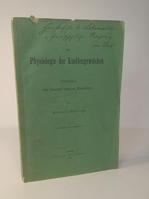 Imagen del vendedor de Zur Physiologie der Knollengewchse. Studien ber vicarirende Organe am Pflanzenkrper. mit 5 Tafeln und 9 Textfiguren a la venta por ANTIQUARIAT Franke BRUDDENBOOKS