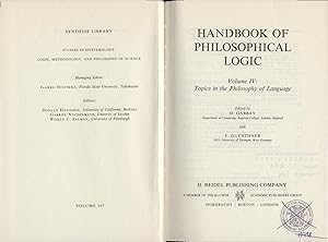 Immagine del venditore per Handbook of Philosophical Logic Volume IV / 4: Toopics in the Philosophy of Language venduto da avelibro OHG