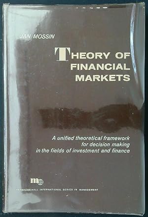 Immagine del venditore per Theory of Financial Markets venduto da Librodifaccia