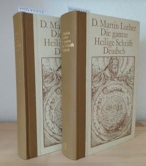 Bild des Verkufers fr Die gantze Heilige Schrifft Deudsch /[auffs new zugericht], Wittenberg 1545. [Von Martin Luther. 2 Textbnde]. Letzte zu Luthers Lebzeiten erschienene Ausgabe. Herausgegeben von Hans Volz unter Mitarbeit von Heinz Blanke. Textredaktion Friedrich Kur. zum Verkauf von Antiquariat Kretzer