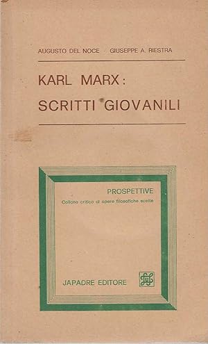 Immagine del venditore per Karl Marx : Scritti giovanili venduto da DRBOOKS