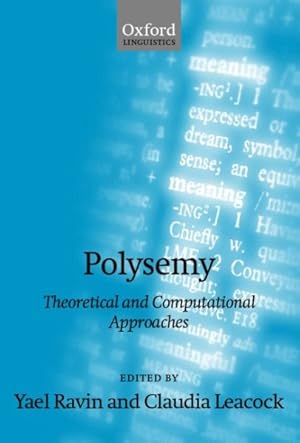 Immagine del venditore per Polysemy : Theoretical and Computational Approaches venduto da GreatBookPricesUK