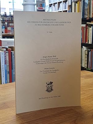 Bild des Verkufers fr Mitteilungen des Vereins fr Geschichte und Landeskunde zu Bad Homburg vor der Hhe - 37. Heft 1988, zum Verkauf von Antiquariat Orban & Streu GbR