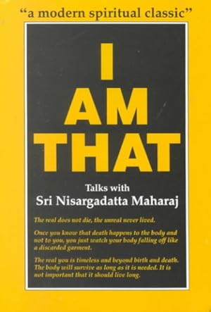 Immagine del venditore per I Am That : Talks With Sri Nisargadatta Maharaj venduto da GreatBookPrices