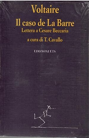 Immagine del venditore per Il caso De La Barre. Lettera a Cesare Beccaria venduto da Il Salvalibro s.n.c. di Moscati Giovanni