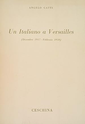 UN ITALIANO A VERSAILLES (DICEMBRE 1917- FEBBRAIO 1918)